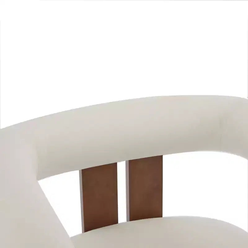 Christopher Knight Home Harriman, fauteuil d'appoint en velours avec structure à trois pieds en bouleau