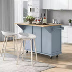 Îlot de cuisine moderne Whisen avec porte-épices et porte-serviettes