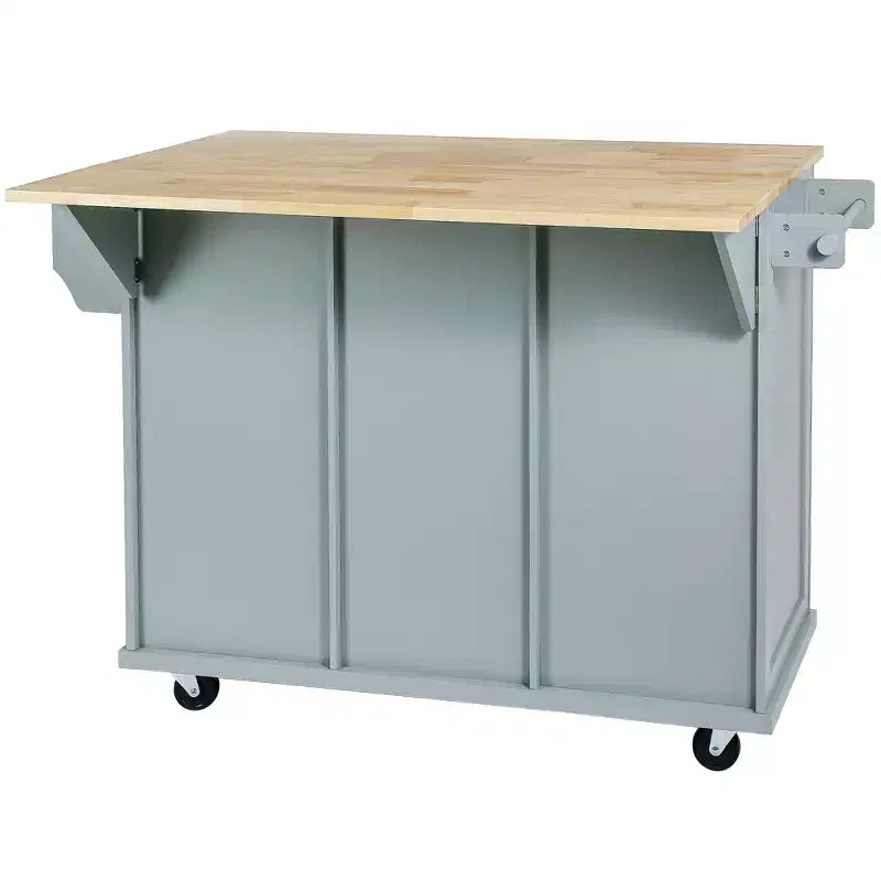Îlot de cuisine moderne Whisen avec porte-épices et porte-serviettes