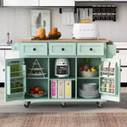 Îlot de cuisine moderne Whisen avec porte-épices et porte-serviettes