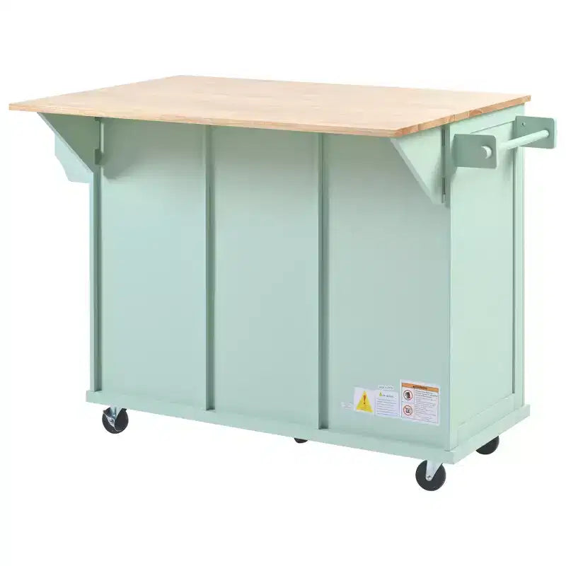 Îlot de cuisine moderne Whisen avec porte-épices et porte-serviettes