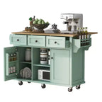Îlot de cuisine moderne Whisen avec porte-épices et porte-serviettes