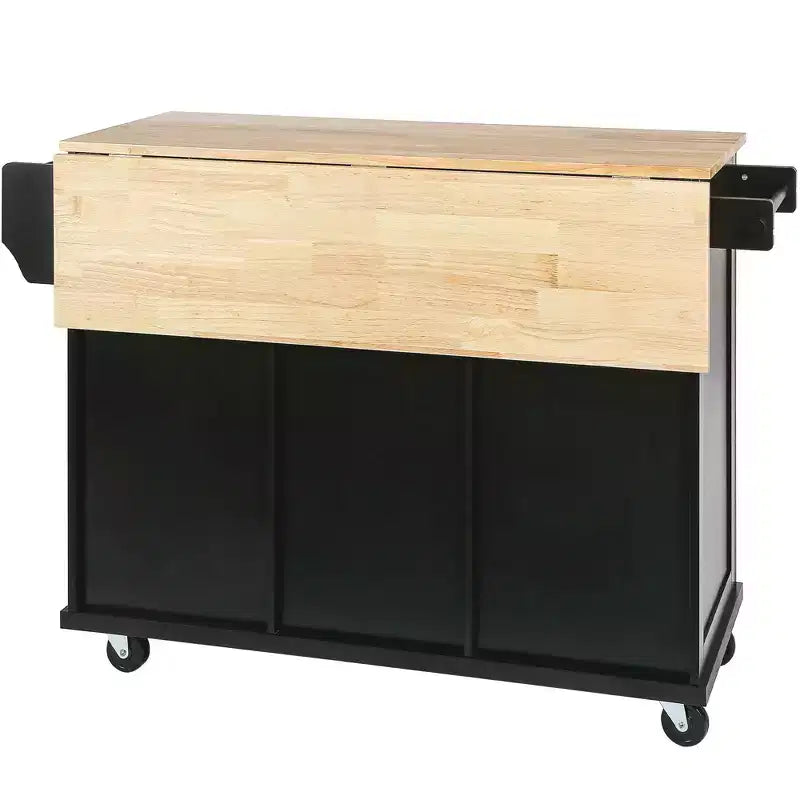 Îlot de cuisine moderne Whisen avec porte-épices et porte-serviettes