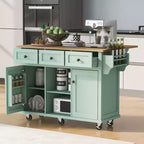 Îlot de cuisine moderne Whisen avec porte-épices et porte-serviettes