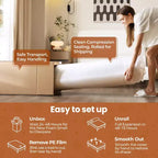 Matelas Yaheetech 12" en mousse à mémoire de forme au gel, parfum thé vert, technologie rafraîchissante, 3 couches de mousse