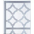 Séparateur de pièce à 4 panneaux Roundhill Furniture Quarterfoil, motif diamant infusé, argent
