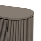 Meuble de rangement à rayures verticales de 63 po avec étagères réglables