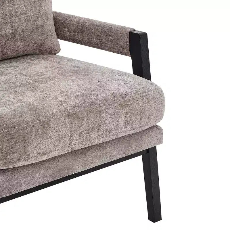 Fauteuil d'appoint en chenille rembourré, modèle Kelly Mid-Century Modern, de Roundhill Furniture