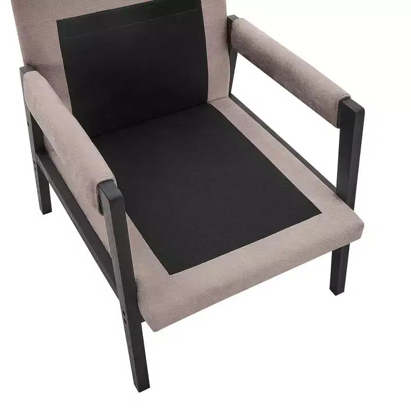 Fauteuil d'appoint en chenille rembourré, modèle Kelly Mid-Century Modern, de Roundhill Furniture