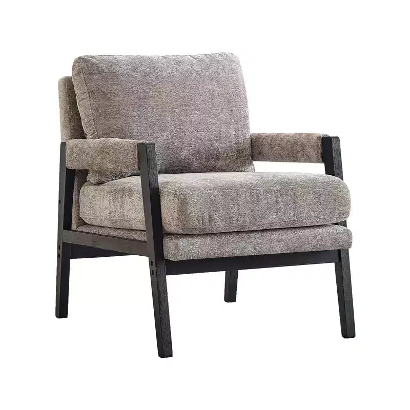 Fauteuil d'appoint en chenille rembourré, modèle Kelly Mid-Century Modern, de Roundhill Furniture