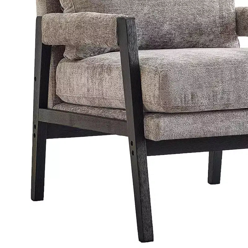 Fauteuil d'appoint en chenille rembourré, modèle Kelly Mid-Century Modern, de Roundhill Furniture
