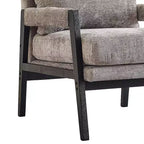 Fauteuil d'appoint en chenille rembourré, modèle Kelly Mid-Century Modern, de Roundhill Furniture