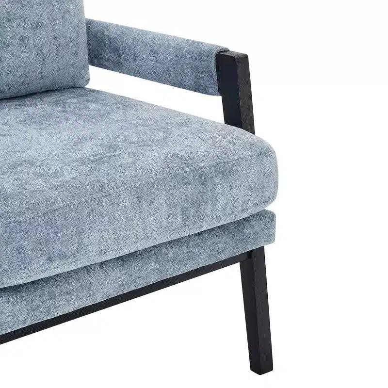 Fauteuil d'appoint en chenille rembourré, modèle Kelly Mid-Century Modern, de Roundhill Furniture
