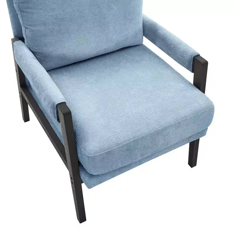 Fauteuil d'appoint en chenille rembourré, modèle Kelly Mid-Century Modern, de Roundhill Furniture