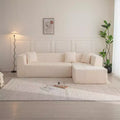 105.5W Modular L-Shaped Sectional Floor Couch, Deep Seat Tufted Comfy Sofa with Chaise for Living Room - ModernLuxe