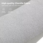 Fauteuil pivotant déhoussable Bernhard avec tissu texturé et accoudoirs évasés | HULALA HOME