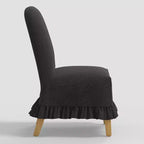 Rounded Back Slipcovered Dining Chair with Ruffle - Threshold