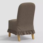 Rounded Back Slipcovered Dining Chair with Ruffle - Threshold