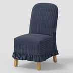 Rounded Back Slipcovered Dining Chair with Ruffle - Threshold