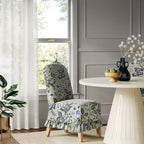 Rounded Back Slipcovered Dining Chair with Ruffle - Threshold