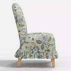 Rounded Back Slipcovered Dining Chair with Ruffle - Threshold