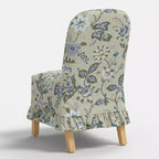 Rounded Back Slipcovered Dining Chair with Ruffle - Threshold