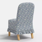 Rounded Back Slipcovered Dining Chair with Ruffle - Threshold