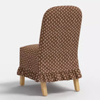 Rounded Back Slipcovered Dining Chair with Ruffle - Threshold
