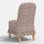 Rounded Back Slipcovered Dining Chair with Ruffle - Threshold