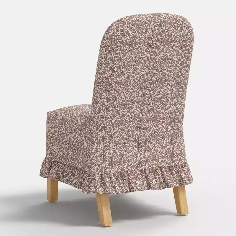 Rounded Back Slipcovered Dining Chair with Ruffle - Threshold
