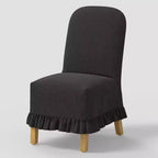Rounded Back Slipcovered Dining Chair with Ruffle - Threshold