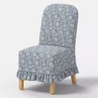 Rounded Back Slipcovered Dining Chair with Ruffle - Threshold