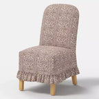 Rounded Back Slipcovered Dining Chair with Ruffle - Threshold