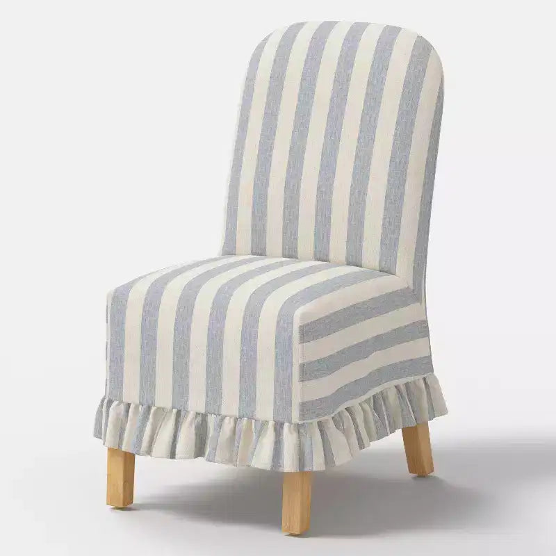 Rounded Back Slipcovered Dining Chair with Ruffle - Threshold