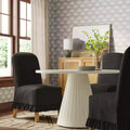 Rounded Back Slipcovered Dining Chair with Ruffle - Threshold