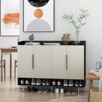 Meuble à chaussures avec 4 portes Grand organisateur de rangement à chaussures moderne avec étagères réglables pour armoire à chaussures d'entrée
