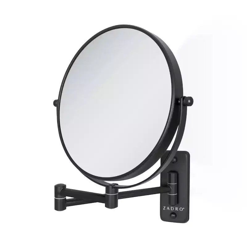 Miroir de maquillage mural double bras Zadro 9,25x12,25 pour salle de bain