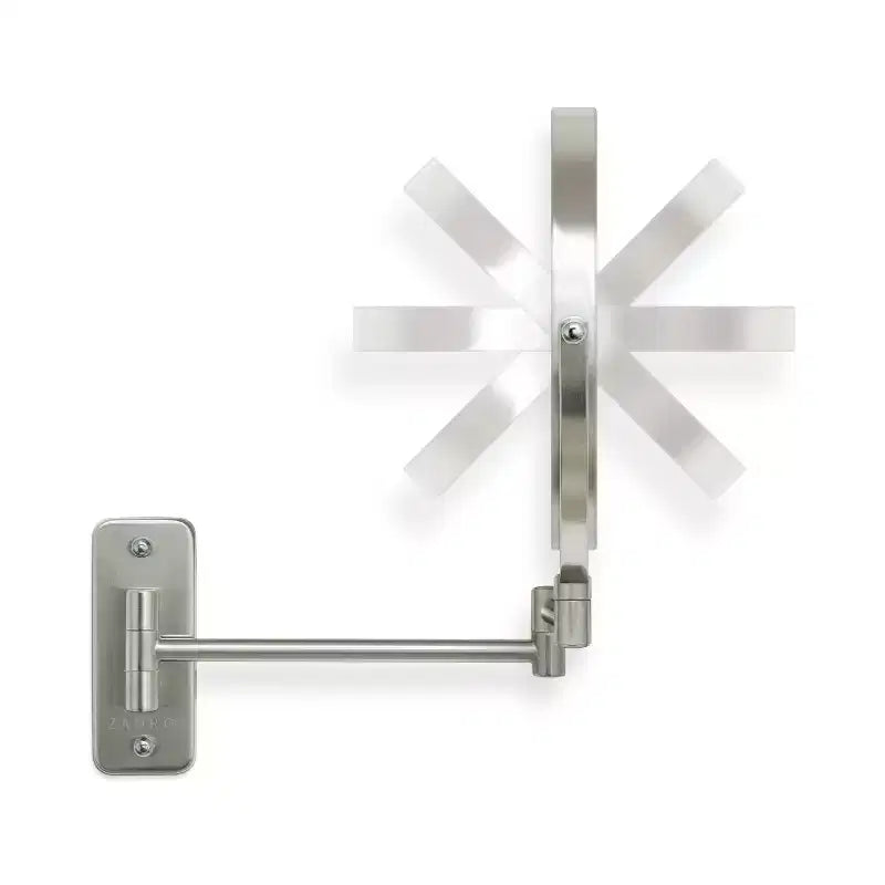 Miroir de maquillage mural double bras Zadro 9,25x12,25 pour salle de bain