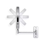 Miroir de maquillage mural double bras Zadro 9,25x12,25 pour salle de bain