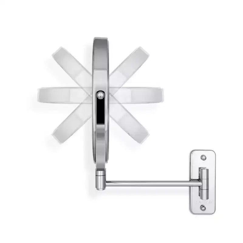 Miroir de maquillage mural double bras Zadro 9,25x12,25 pour salle de bain