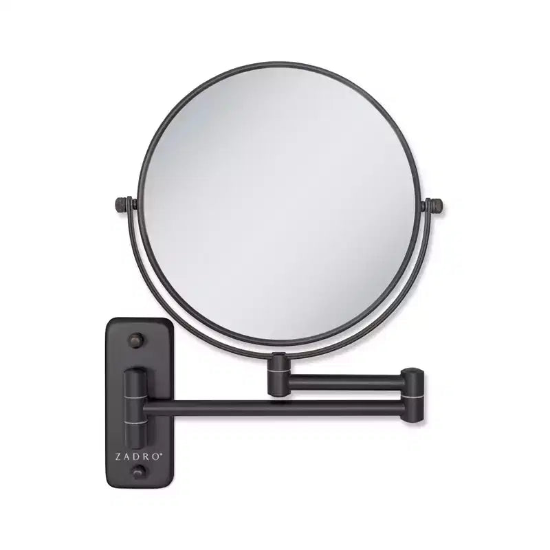Miroir de maquillage mural double bras Zadro 9,25x12,25 pour salle de bain