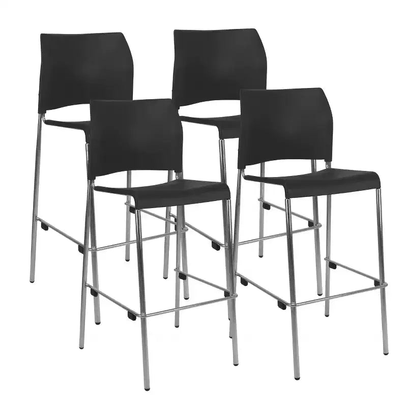 Tabourets de bar en plastique Hampden Furnishings, collection Jody, lot de 4