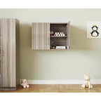 Meuble haut à 2 niveaux 30"L x 22.5"H, portes verrouillables, étagère réglable, GREENGUARD Gold, fabriqué aux États-Unis