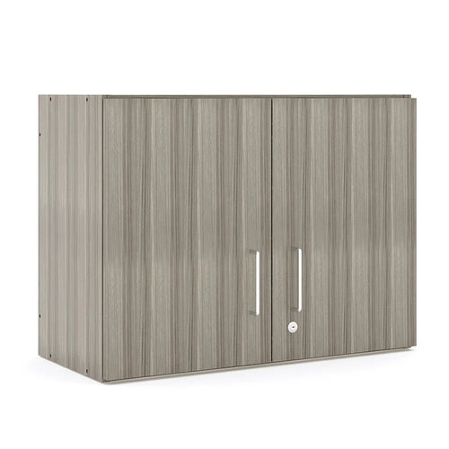 Meuble haut à 2 niveaux 30"L x 22.5"H, portes verrouillables, étagère réglable, GREENGUARD Gold, fabriqué aux États-Unis