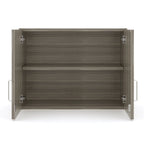 Meuble haut à 2 niveaux 30"L x 22.5"H, portes verrouillables, étagère réglable, GREENGUARD Gold, fabriqué aux États-Unis