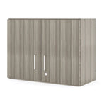 Meuble haut à 2 niveaux 30"L x 22.5"H, portes verrouillables, étagère réglable, GREENGUARD Gold, fabriqué aux États-Unis