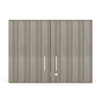 Meuble haut à 2 niveaux 30"L x 22.5"H, portes verrouillables, étagère réglable, GREENGUARD Gold, fabriqué aux États-Unis