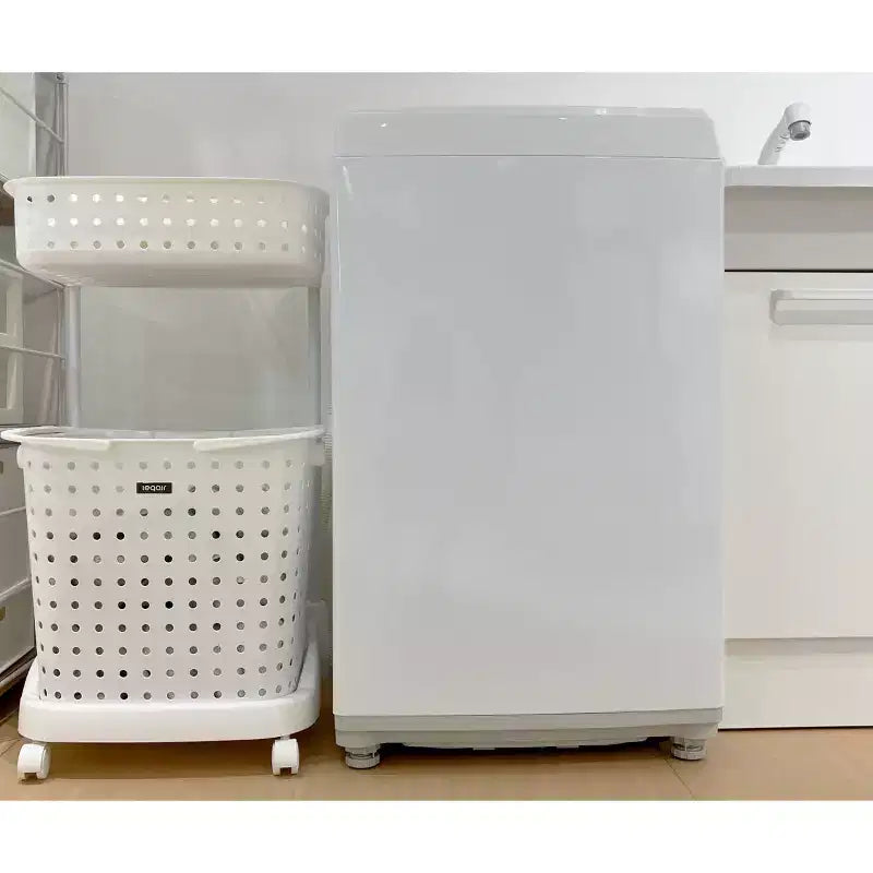 JEJ Astage Paniers à Linge Mobiles avec Étagère à Plusieurs Niveaux