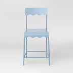 Lot de 2 tabourets de bar à hauteur de comptoir, en métal ondulé, 24 po, avec repose-pieds - Room Essentials
