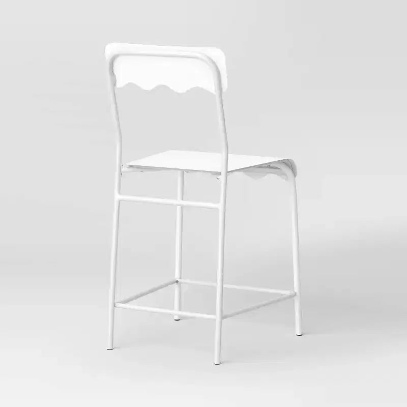 Lot de 2 tabourets de bar à hauteur de comptoir, en métal ondulé, 24 po, avec repose-pieds - Room Essentials